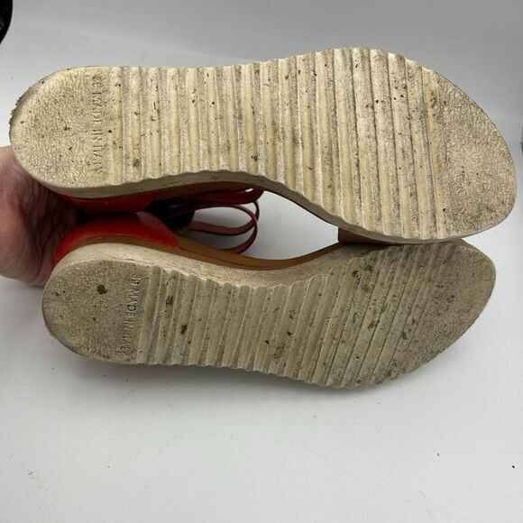 Sundance 38 Lug Sole Back Zip Leather Sandals - Slight Flaw - Picture 11 of 12